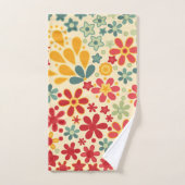 Retro. Floral motifs Bad Handdoek (Handdoek)