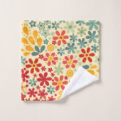 Retro. Floral motifs Bad Handdoek (Wasdoekje)