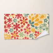 Retro. Floral motifs Bad Handdoek (Handdoek)
