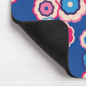 Retro Floral Muismat (Hoek)