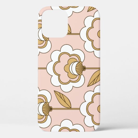 Retro floral: naadloos  patroon. Case-Mate iPhone case (Achterkant)