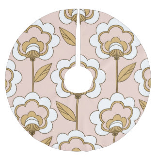 Retro floral: naadloos  patroon. kerstboom rok