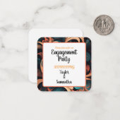  Retro Floral Notitiekaartje (Voorkant / Achterkant in situ)