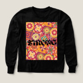 Rétro floral patchwork des années 70 Restez Fort (Motif recto)