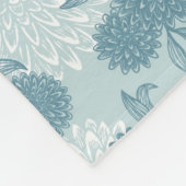 Retro Floral Patroon 2 2 Fleece Deken (Hoek)