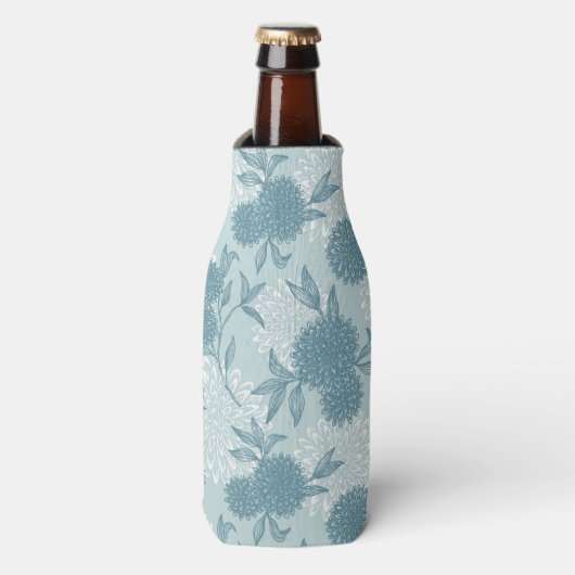 Retro Floral Patroon 2 2 Flesjeskoeler (Fles Voorkant)