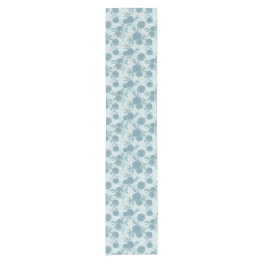 Retro Floral Patroon 2 2 Korte Tafelloper (Voorkant)