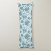 Retro Floral Patroon 2 2 Lichaamskussen (Achterkant (Verticaal))