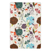 Retro Floral Patroon 2 2 Mini Klembord (Achterkant)