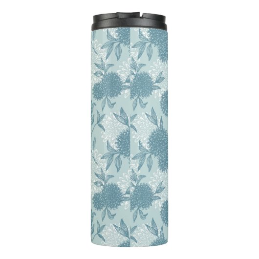 Retro Floral Patroon 2 2 Thermosbeker (Achterkant)