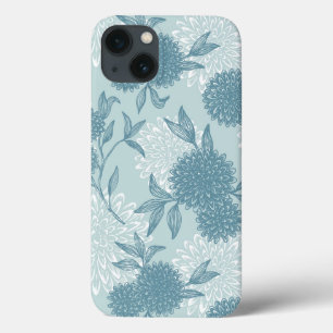 Retro Floral Patroon 2 3 iPhone 13 Hoesje