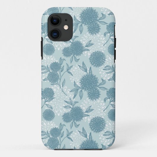 Retro Floral Patroon 2 Case-Mate iPhone Case (Achterkant)