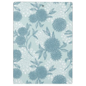 Retro Floral Patroon 2 Klembord (Achterkant)