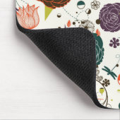 Retro Floral Patroon 2 Muismat (Hoek)