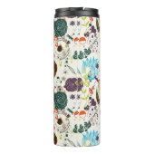 Retro Floral Patroon 2 Thermosbeker (Achterkant)