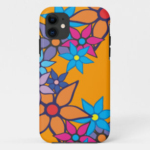 Retro Floral Pattern iPhone 11 Hoesje