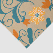 Retro Floral Pattern-document Tissuepapier (Detail)