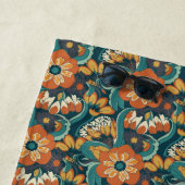 Retro Floral Pattern Strandlaken (In situ)