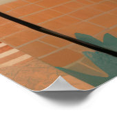  Retro Floral Poster (Hoek)