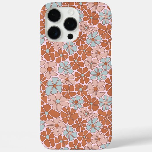 Retro Floral Seamless Pattern Case-Mate iPhone Case (Achterkant)