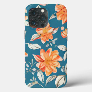 Retro Floral Seamless Pattern iPhone 13 Pro Hoesje
