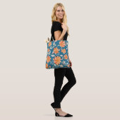 Retro Floral Seamless Pattern Draagtas (Op model)