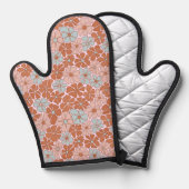 Retro Floral Seamless Pattern Ovenwant (Voorkant / Achterkant)