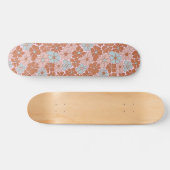 Retro Floral Seamless Pattern Skateboard (Horizontaal)