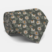 Retro Floral Spring Garden Stropdas (Opgerold)