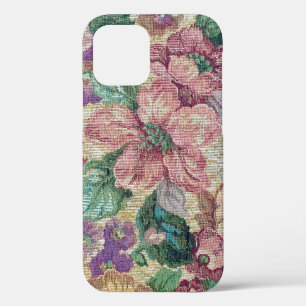 retro floral tapestry iPhone 12 hoesje