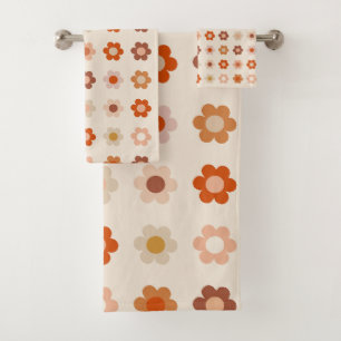 Retro Floral Terracotta Beige