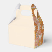 Retro floral two groovy jarig Favor Box Bedankdoosjes (Achterkant)