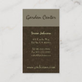 Retro Floral Visitekaartje (Achterkant)