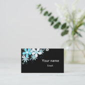 Retro Floral Visitekaartjes Sjabloon (Staand voorkant)