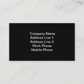 Retro Floral Visitekaartjes Sjabloon (Achterkant)