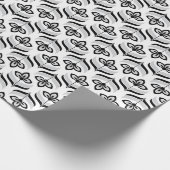 Retro Floral wrapping Paper Cadeaupapier (Hoek)