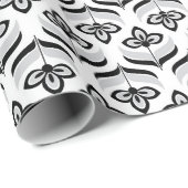 Retro Floral wrapping Paper Cadeaupapier (Rol Hoek)