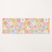 Retro Floral Yogamat (Voorkant (horizontaal))