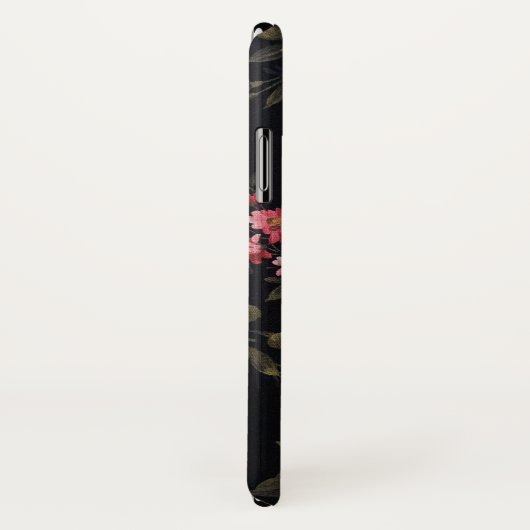 retro florale stof Case-Mate iPhone case (Achterkant / rechts)