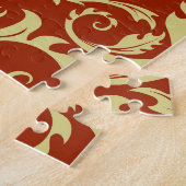 Retro florals:  patroonachtergrond. legpuzzel (Zijkant)