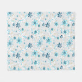 Retro, floreel patroon fleece deken (Voorkant (Horizontaal))