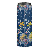 Retro, floreel patroon thermosbeker (Achterkant)