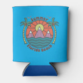 Retro Florida Beach Sunset Blikjeskoeler (Voorkant)