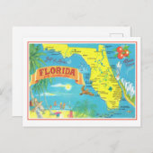 Retro Florida Kaart  (Voorkant / Achterkant)