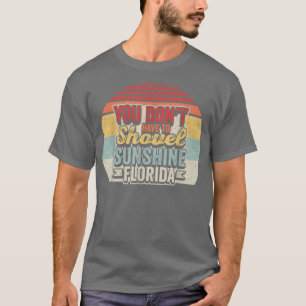  Retro Florida Vacation Funny Snow Bird Bea T-shirt