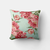 Retro Flower Chintz Peonies Persoonlijk Kussen (Voorkant)