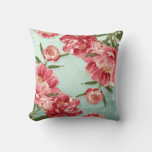 Retro Flower Chintz Peonies Persoonlijk Kussen