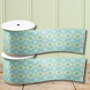 Retro Flower & Daisy Hourglass Patroon Lint