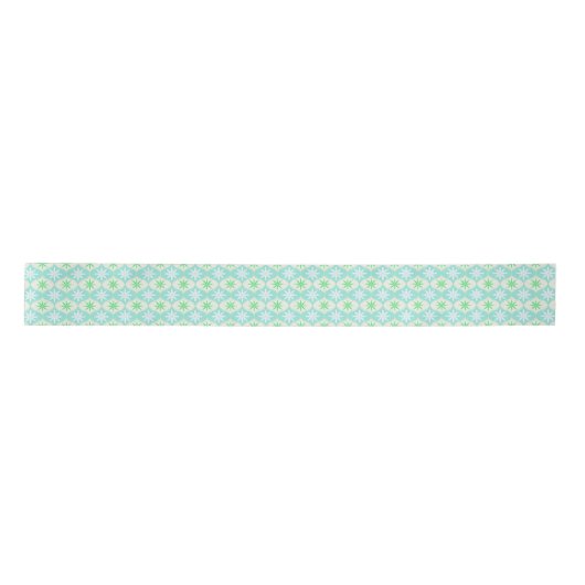 Retro Flower & Daisy Hourglass Patroon Lint (Voorkant)