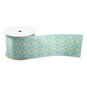Retro Flower & Daisy Hourglass Patroon Lint (Spoel)